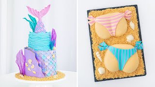 Make a SPLASH 💦  with These SUMMER CAKE Ideas 👙 Chocolate Mermaids &amp; Sugar Bikinis