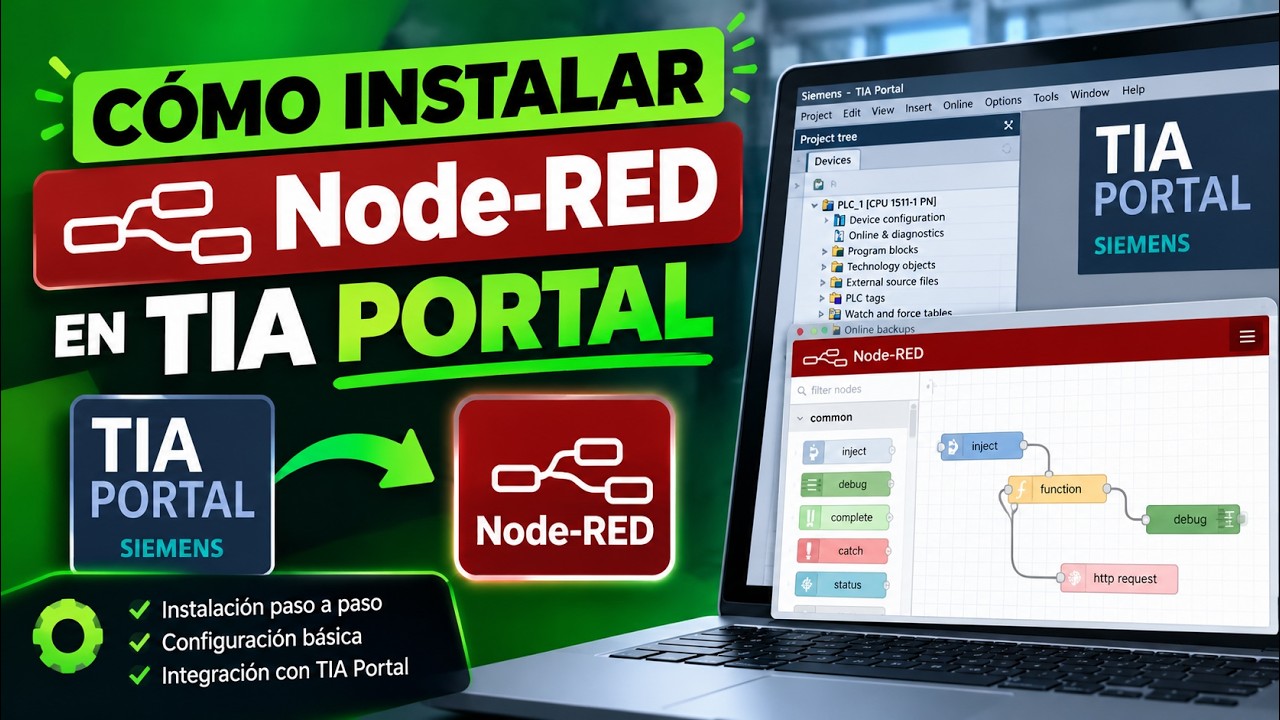 Instalar NODE RED para TIA PORTAL - PASO A PASO - YouTube