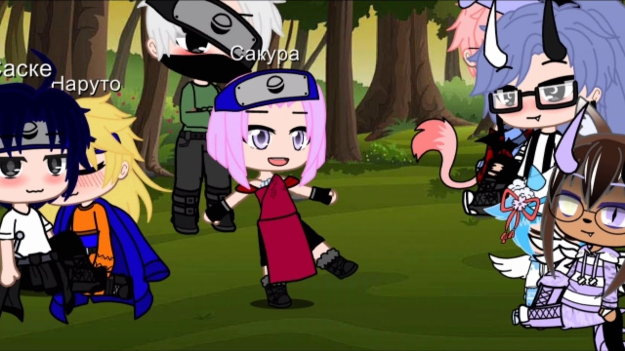 🌿Песеный батл🌿мы vs Наруто ☘️Gacha Club