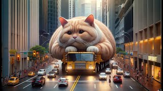 Cute Cat Becomes a Giant, AI Cute 😭🙀🙀🙀#cats #cat #cute #aicute