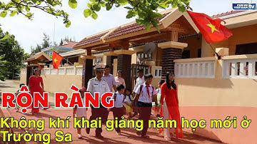 Rộn ràng không khí khai giảng năm học mới ở Trường Sa