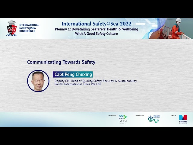 Thumbnail for International Safety@Sea Conference 2022 Plenary 1: Full Session