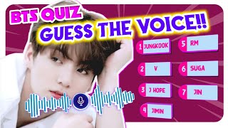 GUESS THE BTS MEMBERS VOICE (guess who is talking?) BTS QUIZ