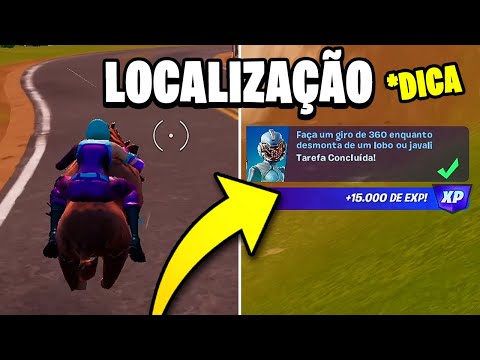 FAÇA UM GIRO DE 360 ENQUANTO DESMONTA DE UM LOBO OU JAVALI (Tarefa da Semana 7) - Fortnite