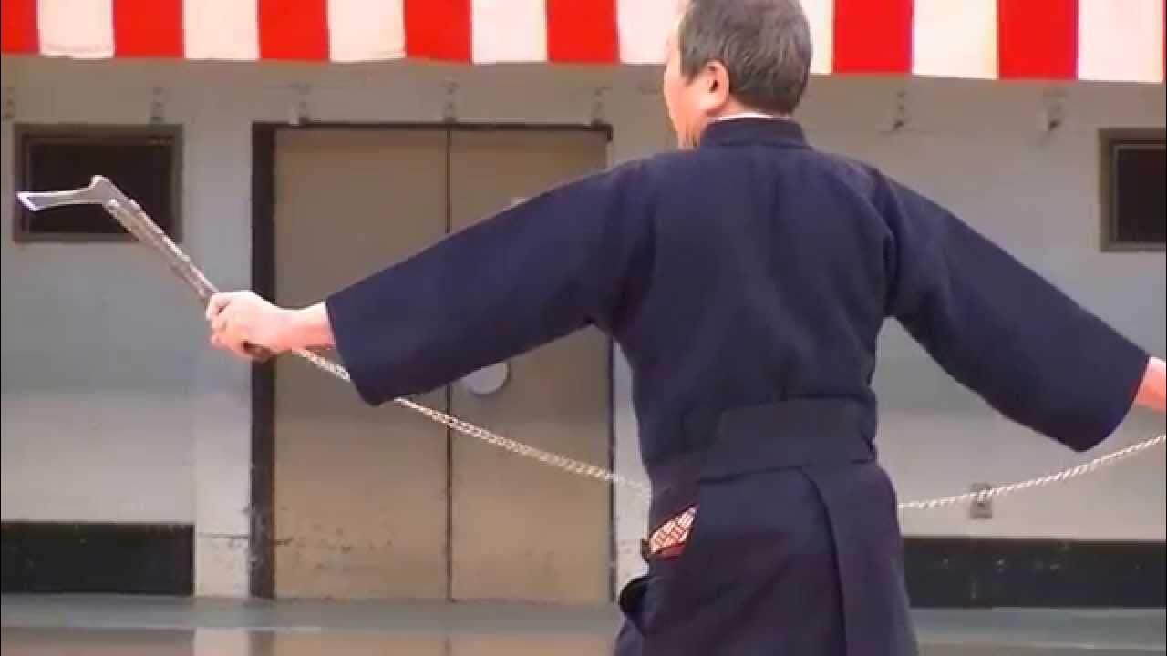 JAP Curiously Weapon Kusarigama Sickle and Chain Masaki ryuSuiho Ryu