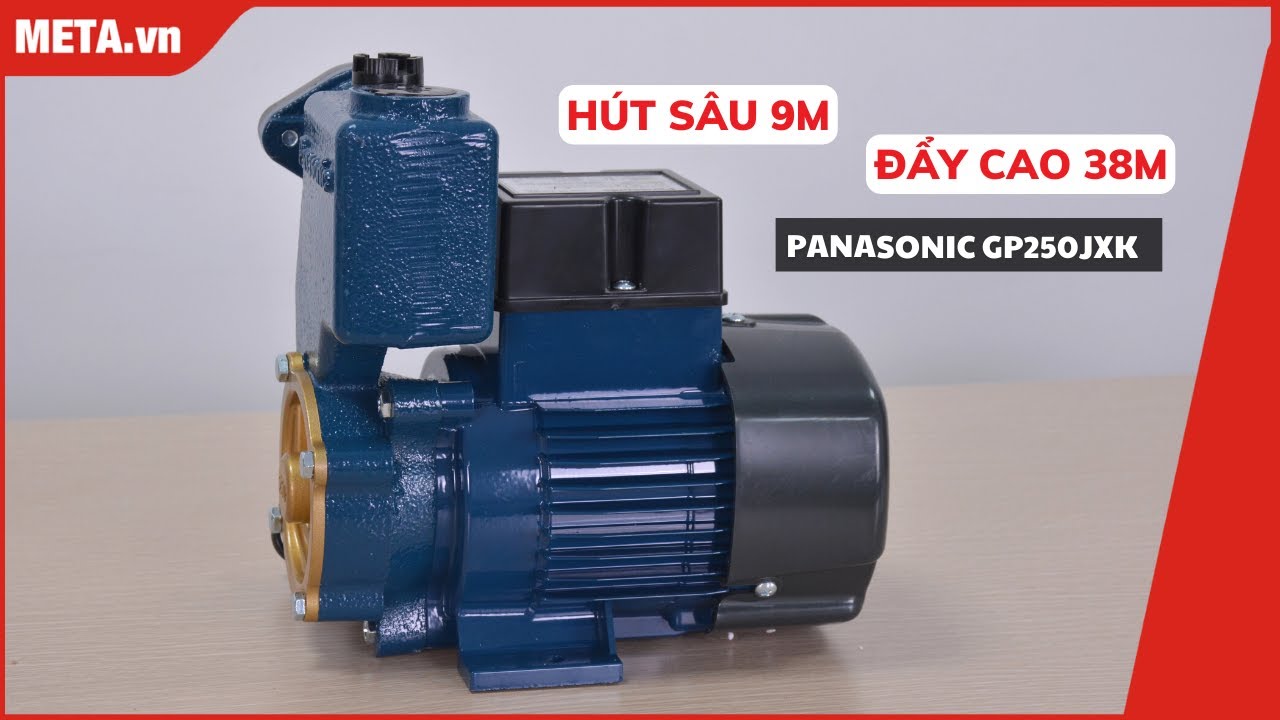 Panasonic GP250JXK: Máy bơm đẩy cao công suất lớn 250W, mô tơ dây đồng | META.vn