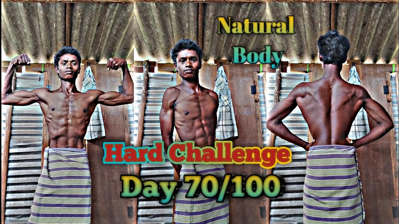 100 days hard challenge DAY 70 ( body change ) transformation body ...