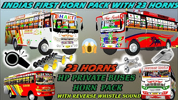 Hp private buses horn pack for bussid with 23 horns!! Download now link in description