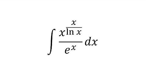 integral of x^(x / ln x) / e^(x) dx