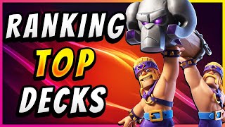 RANKING the TOP Decks in Clash Royale!