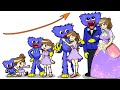 The Pianist Girl and Huggy Wuggy's Tears | Poppy Playtime Animation Compilation | SLIME CAT