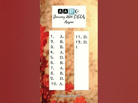 January 2024 CEUs | CPC Ceu's Answer Key | AAPC Ceus #2024 #ceus #cpc
