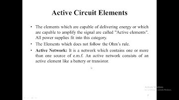 EL 202/ EE 205 UNIT 1 Lecture 1 Electrical Elements By Ramesh Kumar, GPC Dausa