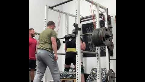 700lb Reverse Band Squat at TST GYM!