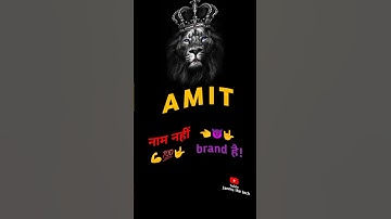amit name attitude short video #shorts #viralvideo #attitude #amit #status