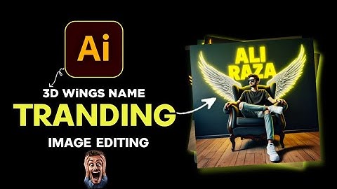 how to create Glowing wing name image |3d ai wings name editing | Bing Image Creator tutorial🔥