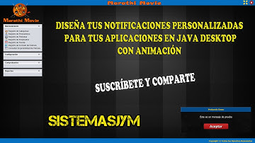 Extra N°7: Personaliza tu Notificación en Java Desktop