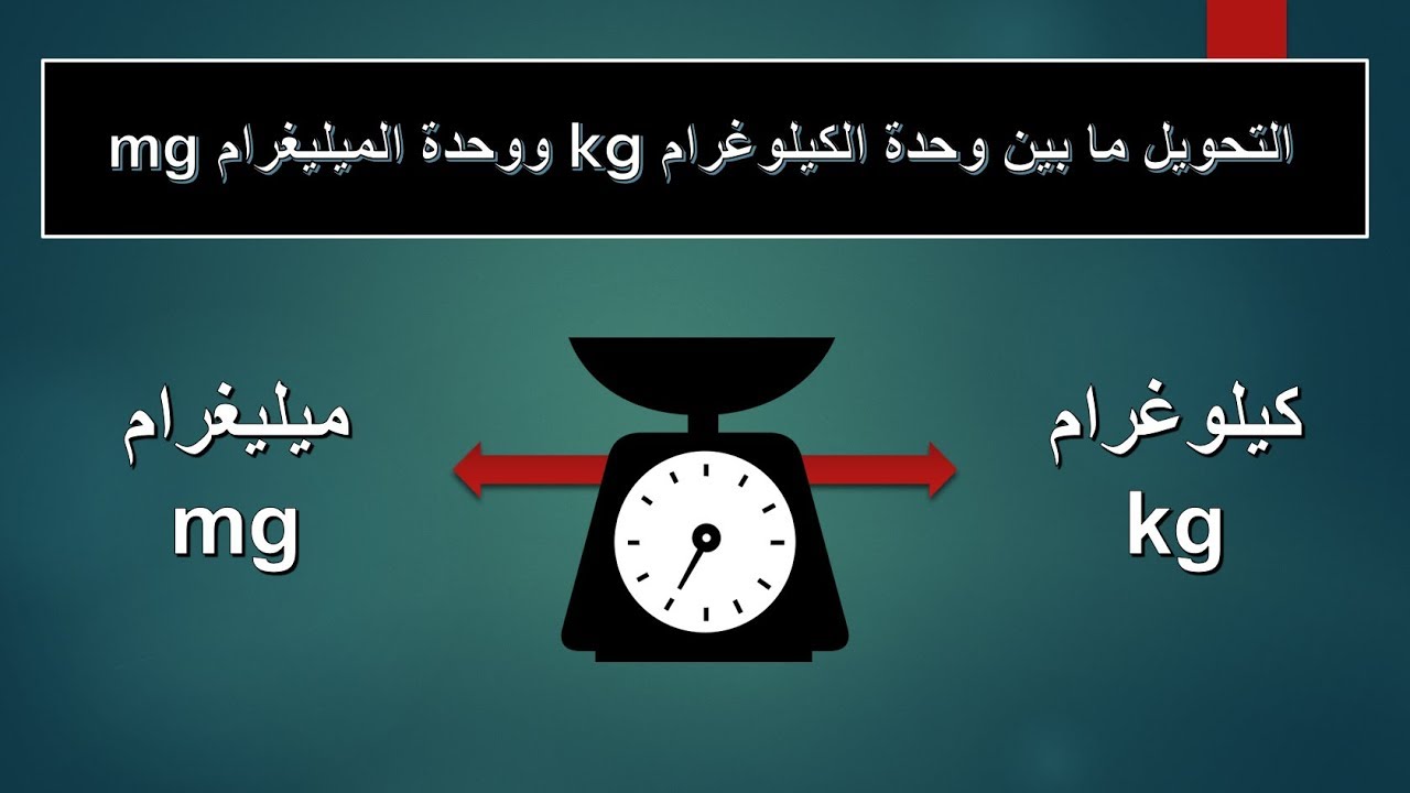 التحويل بين وحدات الكتلة - درس 3: وحدة كيلوجرام إلى ملجرام والعكس ...
