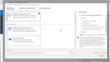 Installing Visual Studio 2017