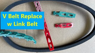 Replace V Belt With Link Belt