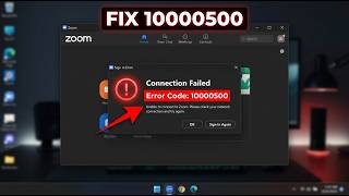 How to Fix Zoom Error Code 10000500 | Easy Connection Fix