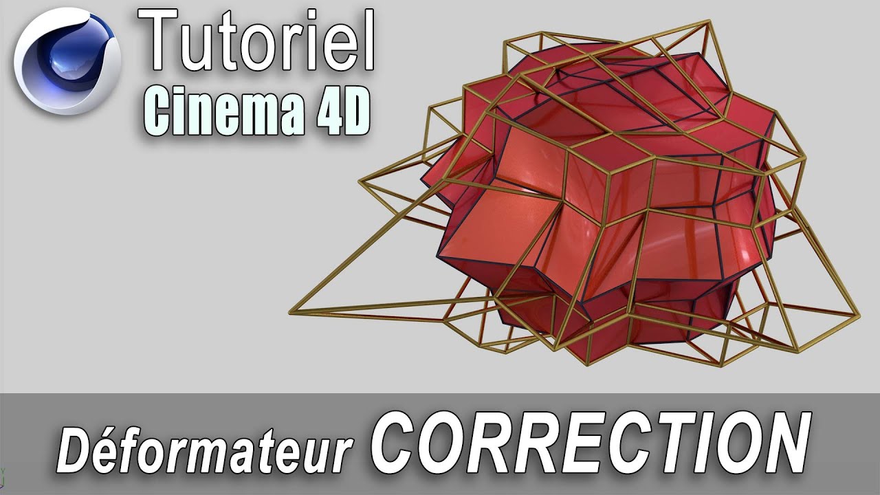 Tutorial cinema 4d r17: Déformateur correction - YouTube