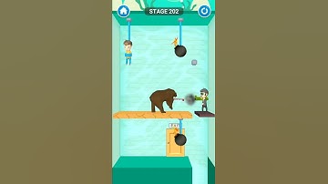 Rescue Cut Level 202 : Blooper : Android iOS Game walkthrough