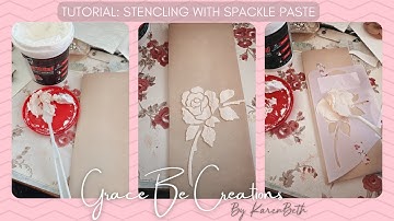 STENCILING WITH SPACKLE PASTE!
