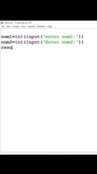 Python program to Add two number || Addition of two number in python ...