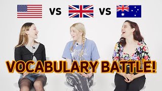 BRITISH vs AMERICAN vs Australian ENGLISH Differences!