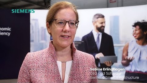 Sabine Erlinghagen, CEO Grid Software at Siemens Smart Infrastructure interview at Enlit Europe 2021