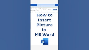 How to Insert Picture in MS Word #shorts #msword