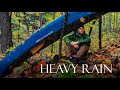 4 Days Solo Fall Camping in Heavy Rain