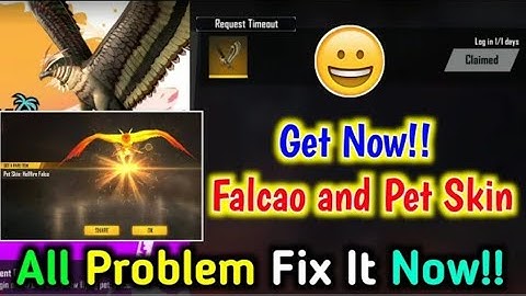 New Pet Falco Claim Problem Fix it Now || New Falco Pet Request Time-out Problem Solve Free Fire