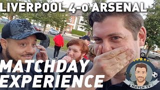 LIVERPOOL 4-0 ARSENAL MATCHDAY EXPERIENCE feat. Troopz, DT and Robbie