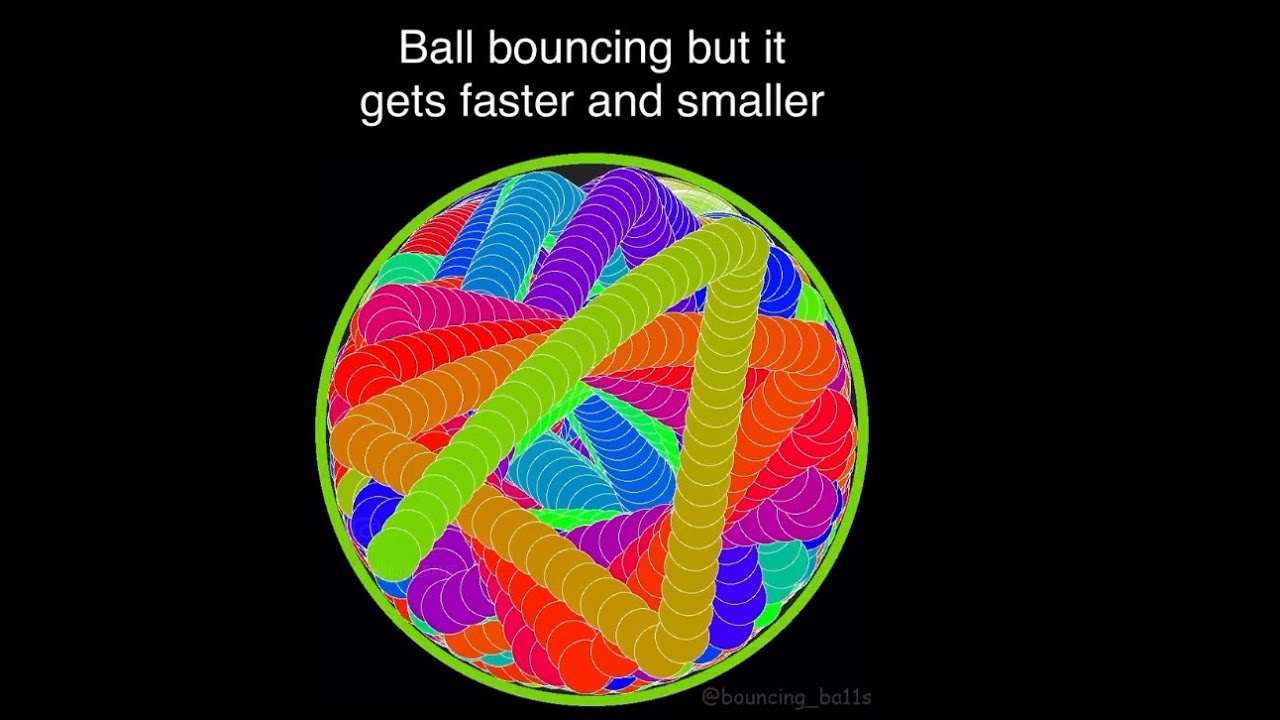 Bouncing ball getting smaller and faster! Crazy ending! #MaxedOut - YouTube