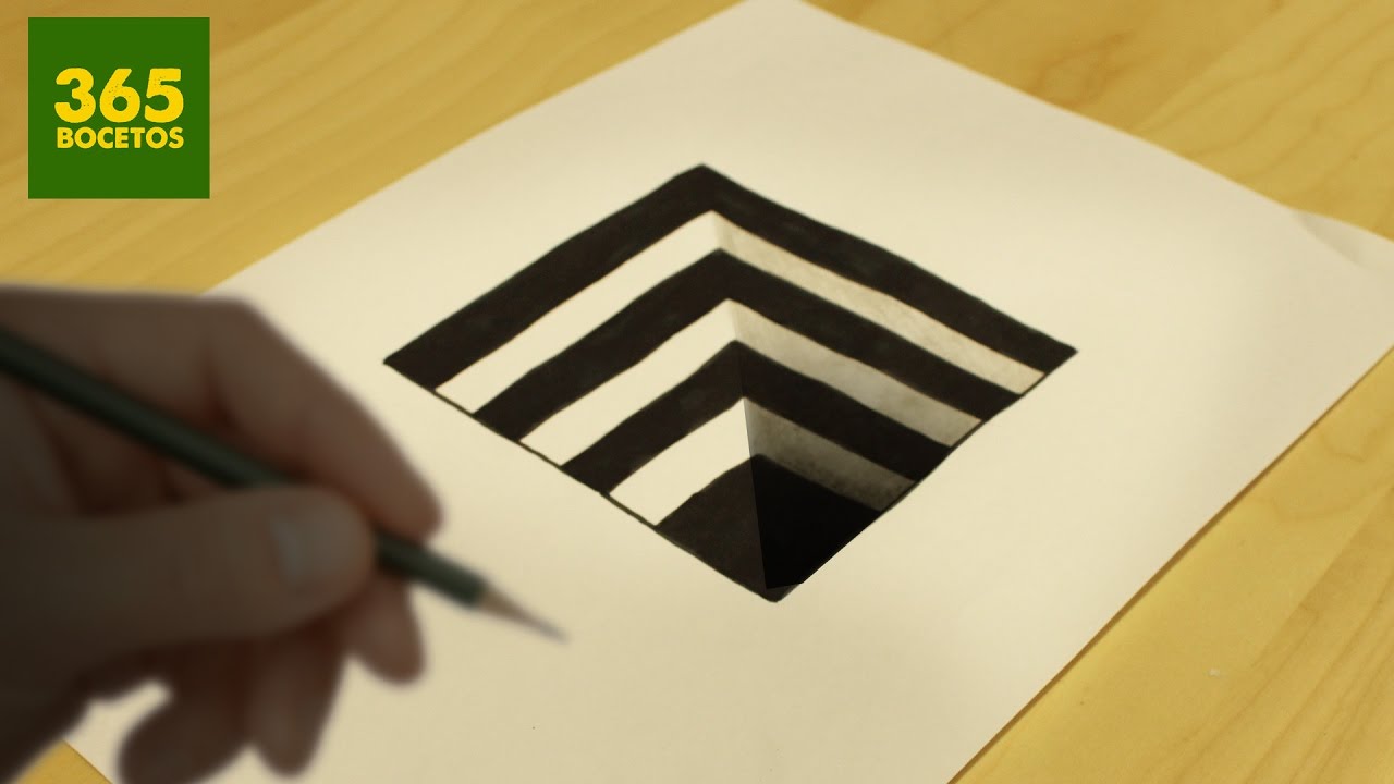 INCREIBLE TRUCO - Como dibujar un hoyo en 3D paso a paso - How to draw a 3d  hole - thptnganamst.edu.vn