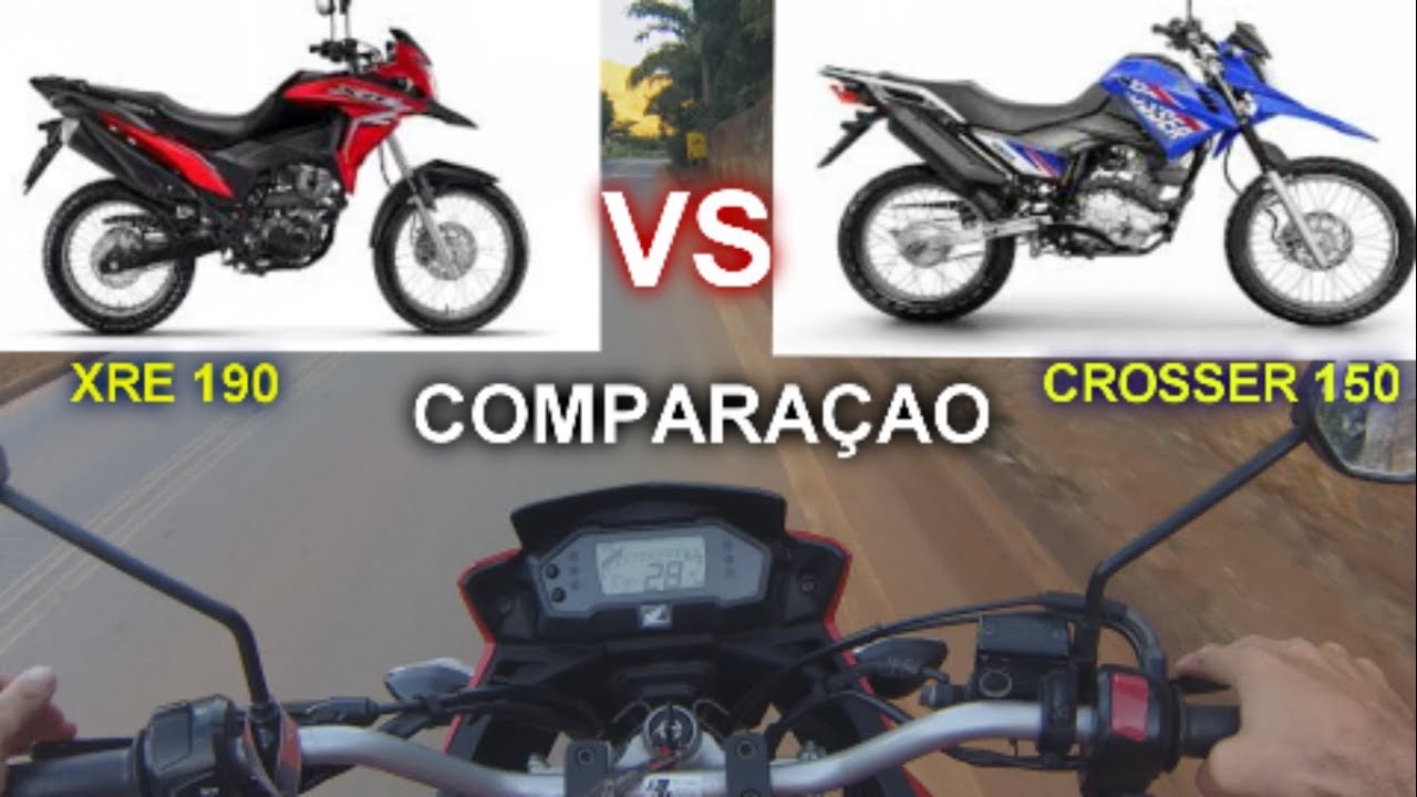 XRE 190 ou CROSSER 150? (COMPARAÇAO) - YouTube