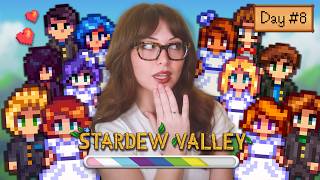 Marrying everyone in Stardew Valley for charity 🏳️‍🌈 Day 8