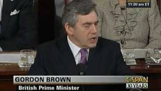 Prime Minister Gordon Brown Address to Congress