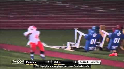 Parkview RB #4 Justis Rosser amazing 52 yd run