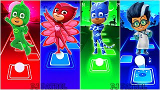 PJ Masks - Gekko 🆚 Owlette 🆚 Catboy 🆚 Romeo 🎶 Tiles Hop EDM Rush