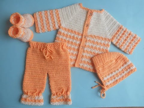 youtube crochet baby jacket