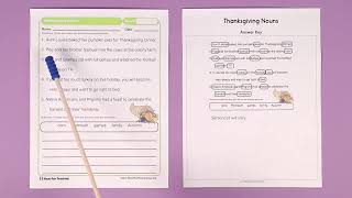 Thanksgiving Nouns Worksheet