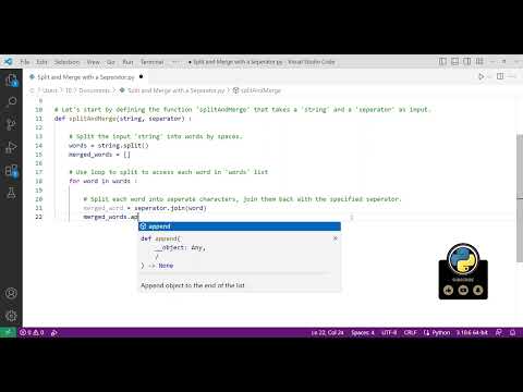 Python Coding Challenge - Easy #13 - Split and Merge with a Seperator