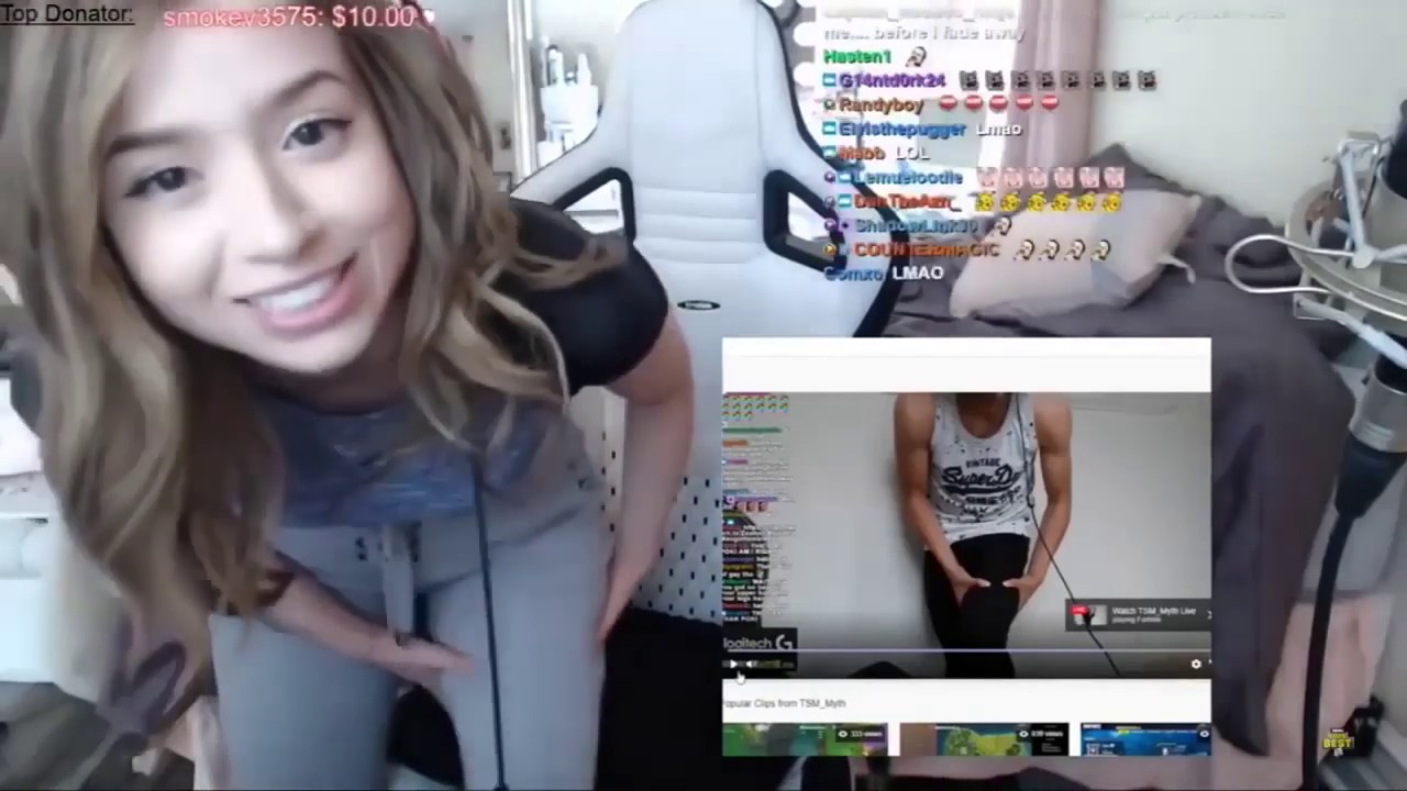 Pokimane showing a little too much on stream - YouTube.