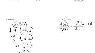 Algebra and Composite functions (Part 1)