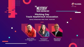 The NextDev Talent Scouting 2020 | Pitching HealthTech Innovation Track