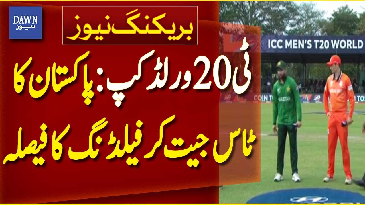 T20 World Cup: Pakistan Win Toss Against Netherlands And Choose To Field | Breaking News | Dawn News