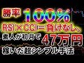 投資素人の友人に教えて初月から47万円稼いだ、RSIとCCIを応用した超シンプル手法を公開！